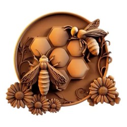 MOLDE ABEJA PLANO MIEL MOLDE ABEJA PLANO MIEL