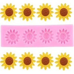 MOLDE MINI GIRASOLES 4 CAVIDADES PLANO