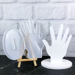 MOLDE EXHIBIDOR FORMA DE MANO PLANO