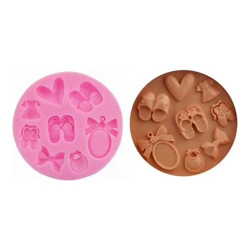 MOLDE PIEZAS DE BEBE MINI O CAVIDADES, LAZOS, ZAPATOS MOLDE PIEZAS DE BEBE MINI O CAVIDADES, LAZOS, ZAPATOS