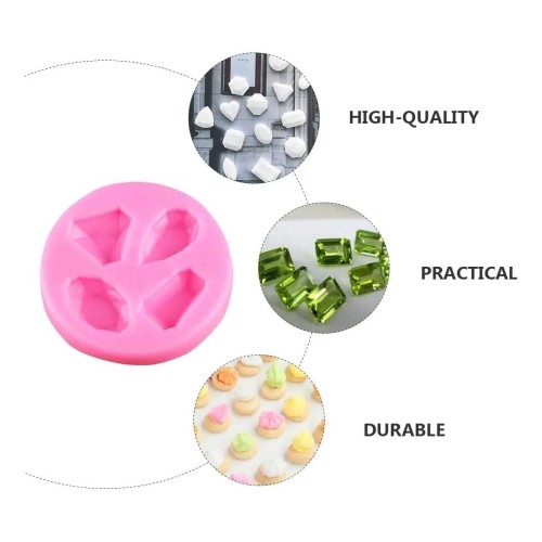 MOLDE PIEZAS JOYERIA, PIEDRAS PRECIOSAS, 4 CAVIDADES PLANO PEQUEÑOS MOLDE PIEZAS JOYERIA, PIEDRAS PRECIOSAS, 4 CAVIDADES PLANO PEQUEÑOS