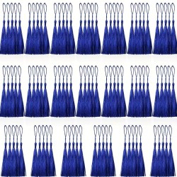 BORLAS COLGANTES AZUL REY x 10 UNIDADES