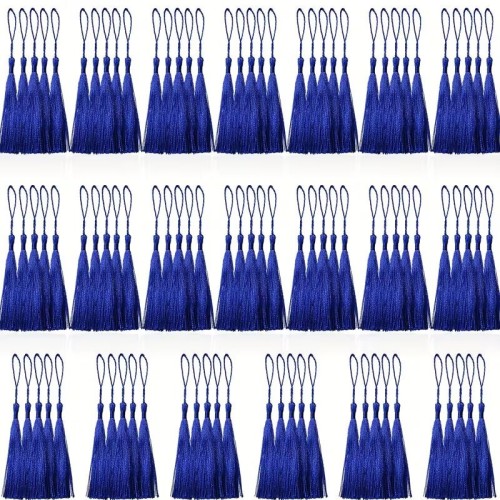 BORLAS COLGANTES AZUL REY x 10 UNIDADES