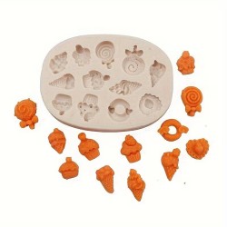 MOLDE MINI HELADOS 12 CAVIDADES
