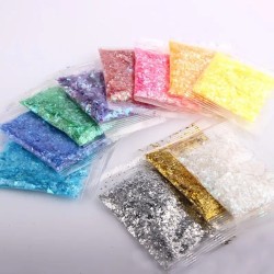 COPOS DE LENTEJUELAS BRILLANTES AZUL VERDE COPOS DE LENTEJUELAS BRILLANTES AZUL VERDE