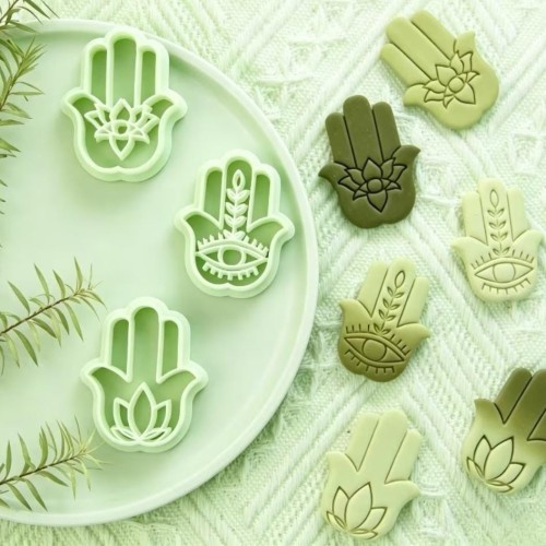 HERRAMIENTA DE ESTAMPADO CON RELIEVE Y TEXTURA MANOS HAMSAN PEQUEÑO