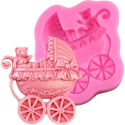 MOLDE COCHE DE BEBE PLANO