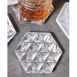 MOLDE BASE BANDEJA HEXAGONAL PLANO DIAMANTE
