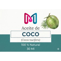 ACEITE 100% VEGANO NATURAL DE COCO PARA COSMETICA 30 ML