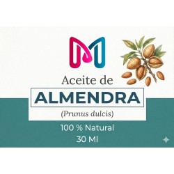 ACEITE 100% VEGANO NATURAL DE ALMENDRA PARA COSMETICA 30 ML