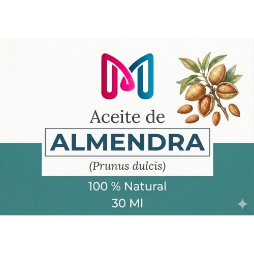 ACEITE 100% VEGANO NATURAL DE ALMENDRA PARA COSMETICA 30 ML