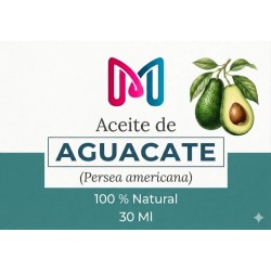 ACEITE 100% VEGANO NATURAL DE AGUACATE  PARA COSMETICA 30 ML