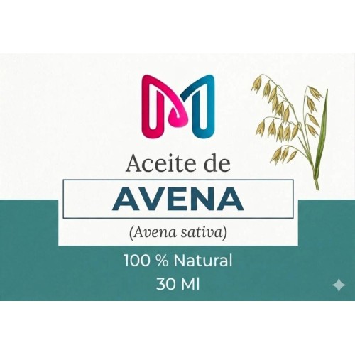 ACEITE 100% VEGANO NATURAL DE AVENA  PARA COSMETICA 30 ML