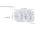 MOLDE MINI BAMBALINAS LARGAS PLANAS 4 CAVIDADES