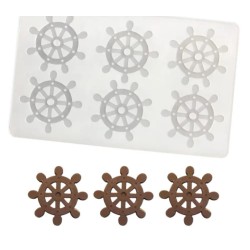 MOLDE DE TIMONES DE BARCO 6 CAVIDADES MOLDE DE TIMONES DE BARCO 6 CAVIDADES