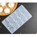 MOLDE DE HOJAS PLANAS RAYADAS 10 CAVIDADES MOLDE DE HOJAS PLANAS RAYADAS 10 CAVIDADES