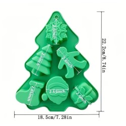 MOLDE NAVIDAD 6 CAVIDADES TIPO ARBOL MOLDE NAVIDAD 6 CAVIDADES TIPO ARBOL