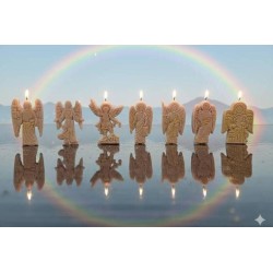 MOLDES DE LOS 7 ARCANGELES.        8 CM.