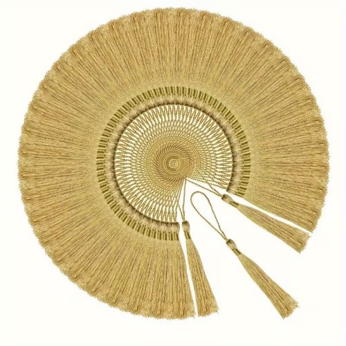 BORLAS COLGANTES DORADAS X 10 UNIDADES