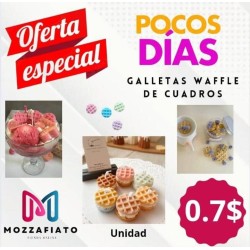MOLDE MINI WAFFLES CIRCULARES UNIDAD