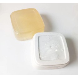 BARRA DE GLICERINA  TRASLUCIDA Y BLANCA x KILO