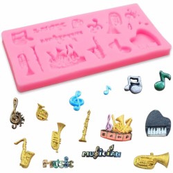 MOLDE FIGURAS MUSICALES PLANAS