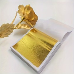 PAPEL ORO PLIEGLO 8x8 CM x UNIDAD