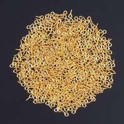 TORNILLOS PARA COLGANTES DORADOS x 20 PIEZAS