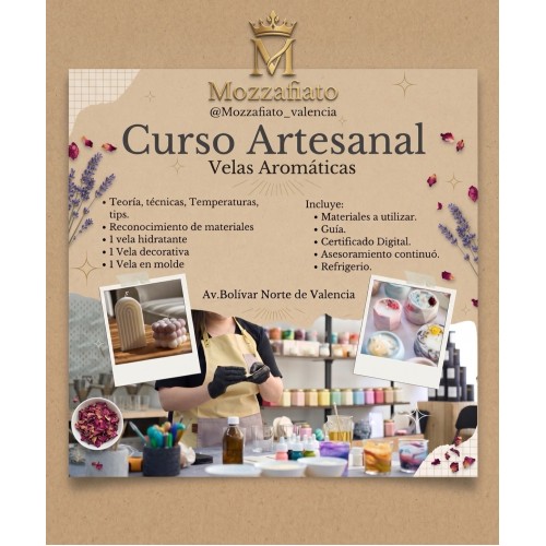 CURSO ARTESANAL VELAS AROMATICAS