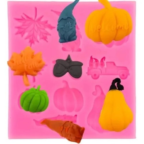MOLDE FIGURAS HALLOWEEN PLANAS 10 CAVIDADES MOLDE FIGURAS HALLOWEEN PLANAS 10 CAVIDADES