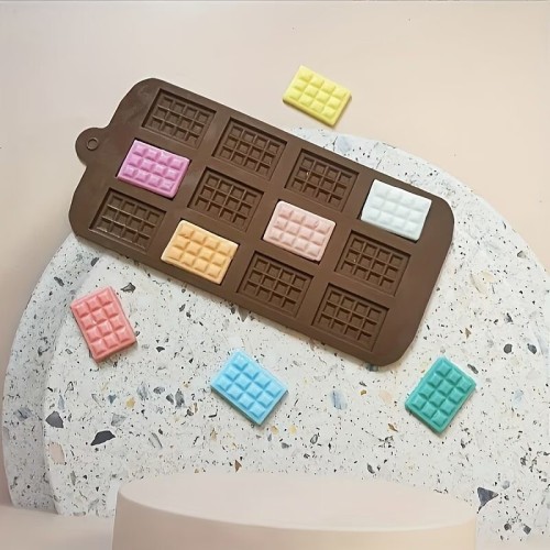 MOLDE BARRA DE CHOCOLATES PEQUEÑAS 12 CAVIDADES TABLETAS