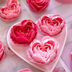 MOLDE DE CORAZON FLORAL