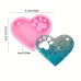 MOLDE CORAZON PLANO CON HUELLA PERRO