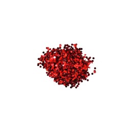 ESCARCHA ROJA HOJUELAS GRANDES 10 GRAMOS