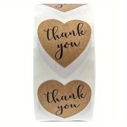 ETIQUETAS  FORMA CORAZON THANK YOU (GRACIAS ) 20 UNIDADES