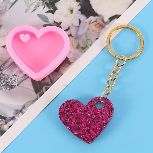 MOLDE DE CORAZON PLANO LLAVERO