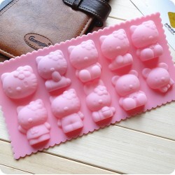 MOLDE DE HELLO KITTY 10 CAVIDADES