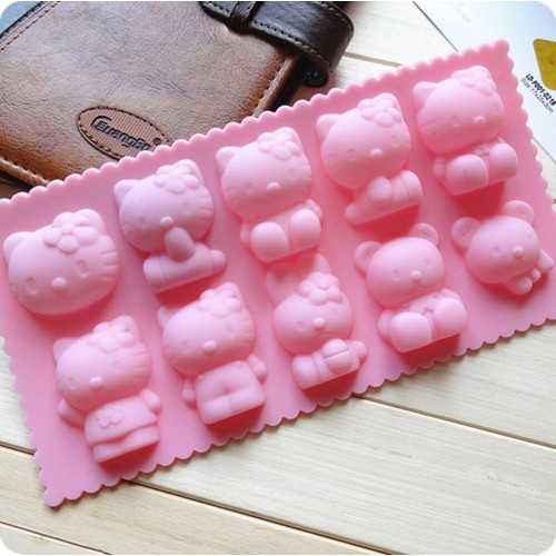 MOLDE DE HELLO KITTY 10 CAVIDADES