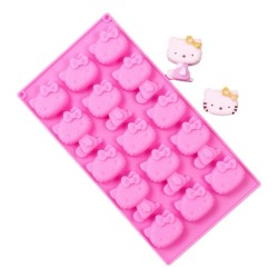 MOLDE HELLO KITTY CARA Y CUERPO 15 CAVIDADES