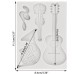 MOLDE FIGURAS MUSICALES PLANAS 4 CAVIDADES MOLDE FIGURAS MUSICALES PLANAS 4 CAVIDADES