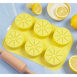 MOLDE RODAJAS LIMON PLANAS 6 CAVIDADES MOLDE RODAJAS LIMON PLANAS 6 CAVIDADES