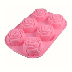 MOLDE ROSAS 6 CAVIDADES MOLDE ROSAS 6 CAVIDADES