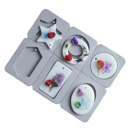 MOLDE FIGURAS VARIADAS 6 CAVIDADES WAX (ESTRELLA, CIRCULO, OVALO, RECTANGULO) MOLDE FIGURAS VARIADAS 6 CAVIDADES WAX (ESTRELLA, CIRCULO, OVALO, RECTANGULO)