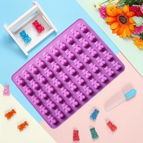MOLDE MINI OSOS 50 CAVIDADES CON GOTERO GOMITA MOLDE MINI OSOS 50 CAVIDADES CON GOTERO GOMITA