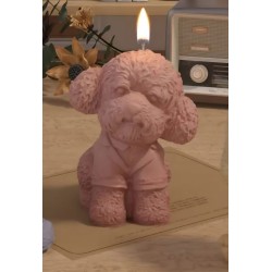 MOLDE PERRO POODLE 3D
