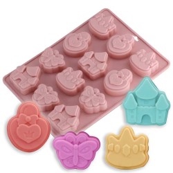 MOLDE MARIPOSAS, CASTILLOS, CORONAS Y CORAZONES