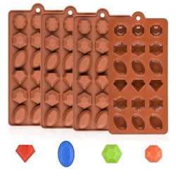 MOLDE FIGURAS JOYERIAS PLANAS 18 CAVIDADES PEQUEÑAS