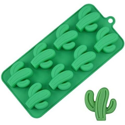 MOLDE CACTUS PLANOS PEQUENOS 8 CAVIDADES