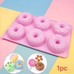 MOLDE DE DONAS GRANDES 6 DISEÑOS 2D
