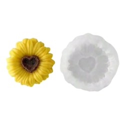 MOLDE GIRASOL CORAZONADO GRANDE